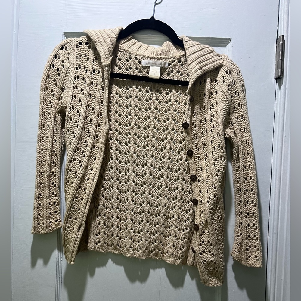 Abercrombie and Fitch beige tan vintage sweater